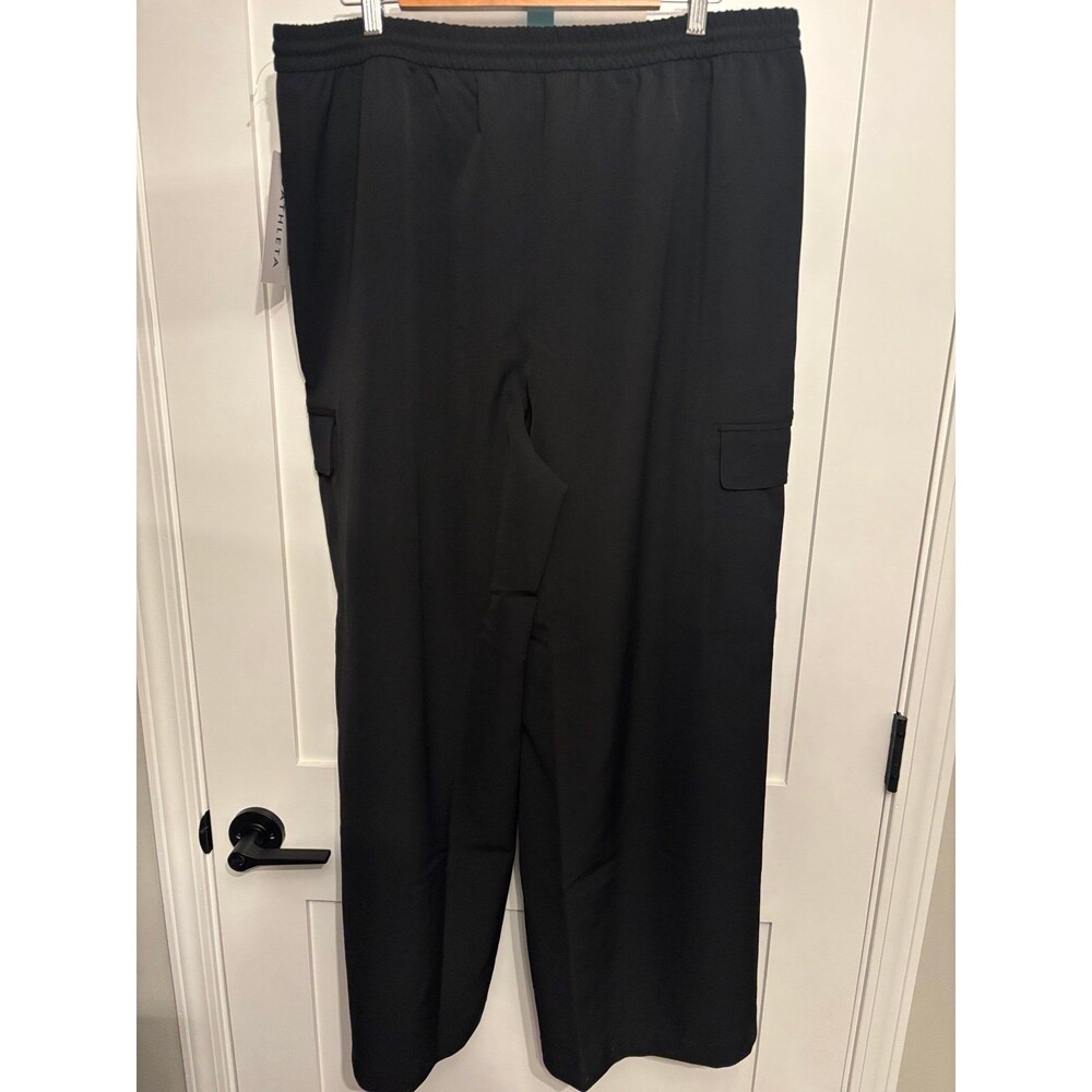 Athleta Promenade High Rise Cargo Pant Black XL NWT - Picture 4 of 7